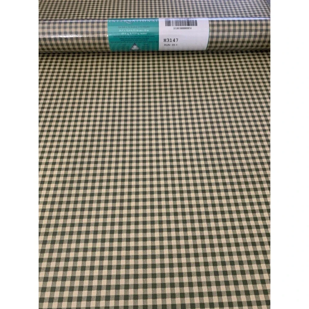 International Small Check Plaid Wallpaper H3147, 20.5” X 11yds